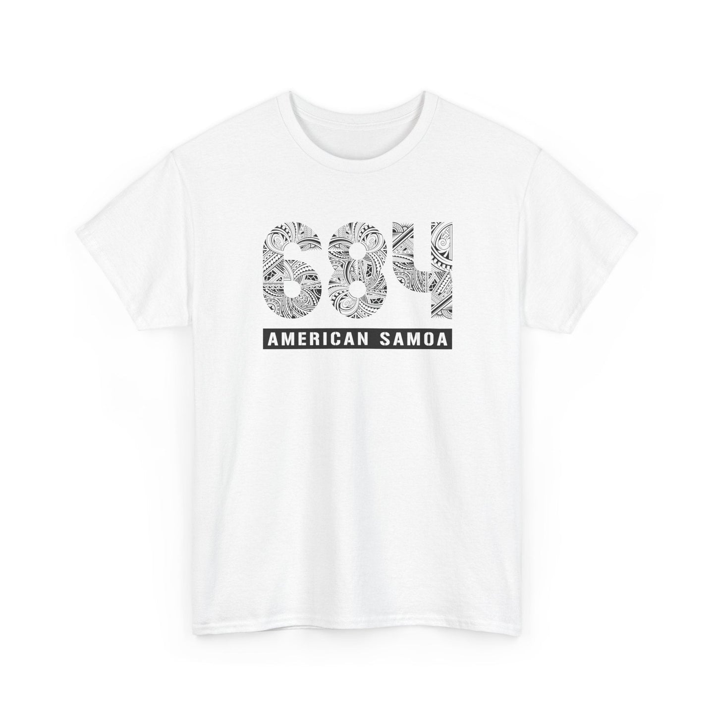 Heavy Unisex Tee - American Samoa 684 - AU/NZ/USA - The Koko Samoa