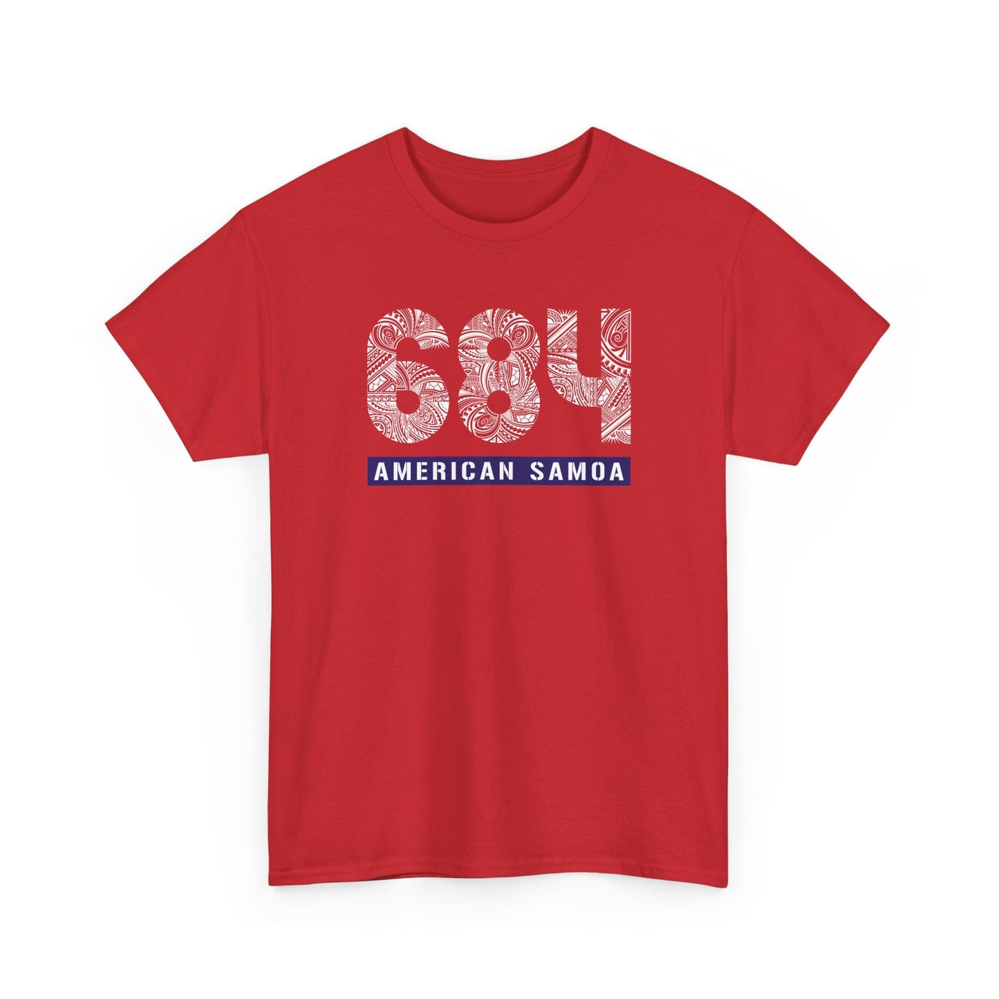 Heavy Unisex Tee - American Samoa 684 - AU/NZ/USA - The Koko Samoa