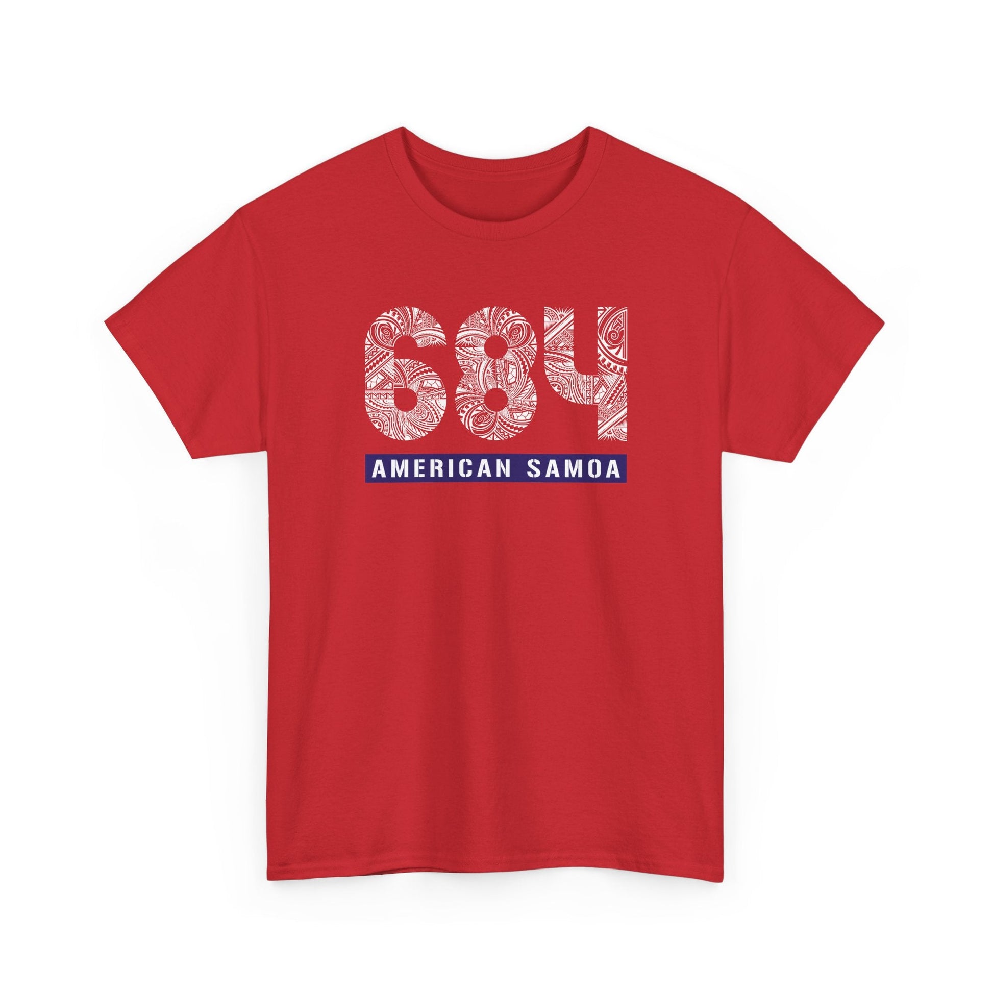 Heavy Unisex Tee - American Samoa 684 - AU/NZ/USA - The Koko Samoa
