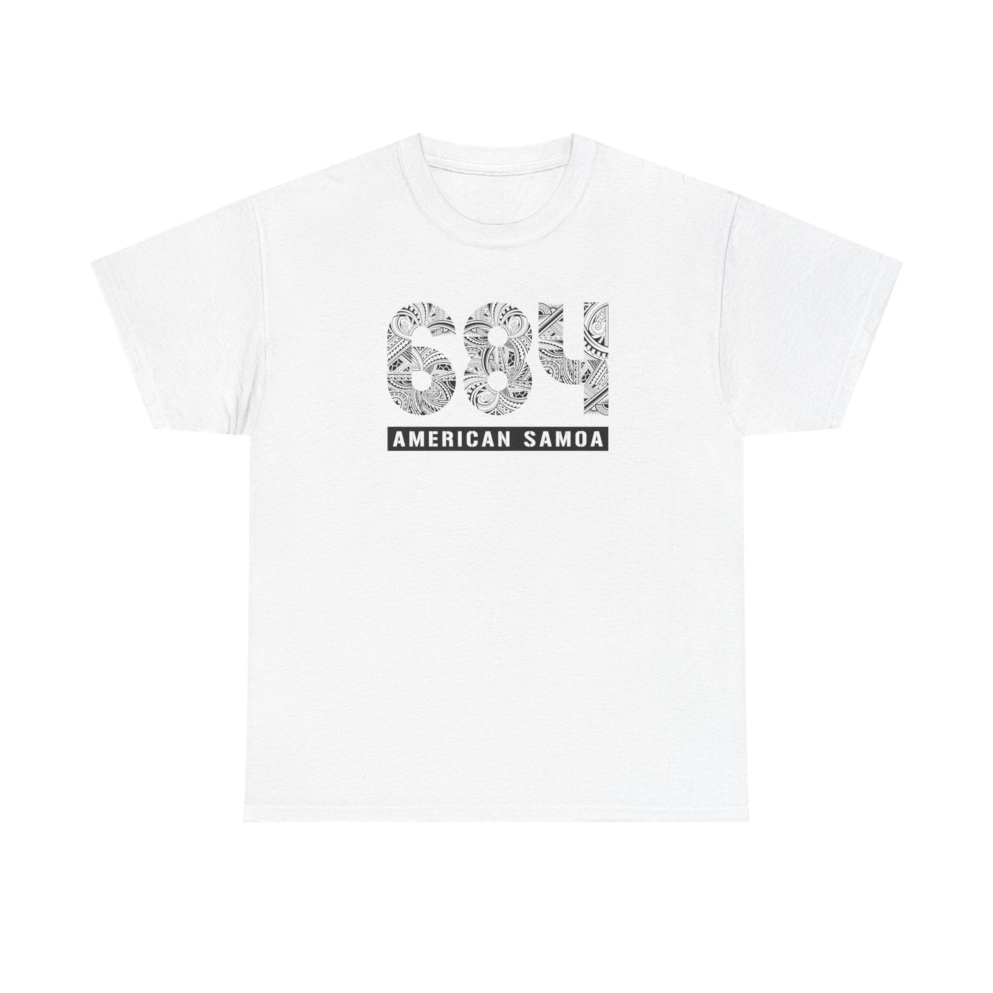 Heavy Unisex Tee - American Samoa 684 - AU/NZ/USA - The Koko Samoa