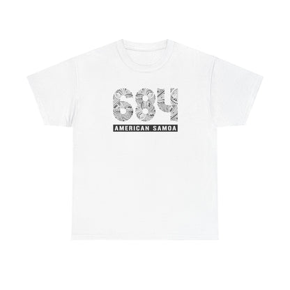 Heavy Unisex Tee - American Samoa 684 - AU/NZ/USA - The Koko Samoa