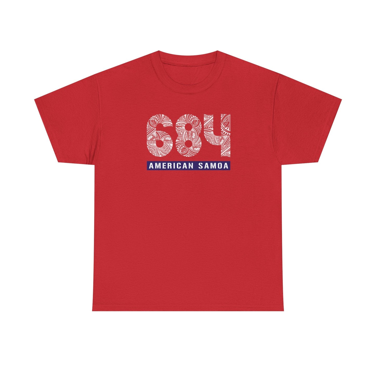 Heavy Unisex Tee - American Samoa 684 - AU/NZ/USA - The Koko Samoa