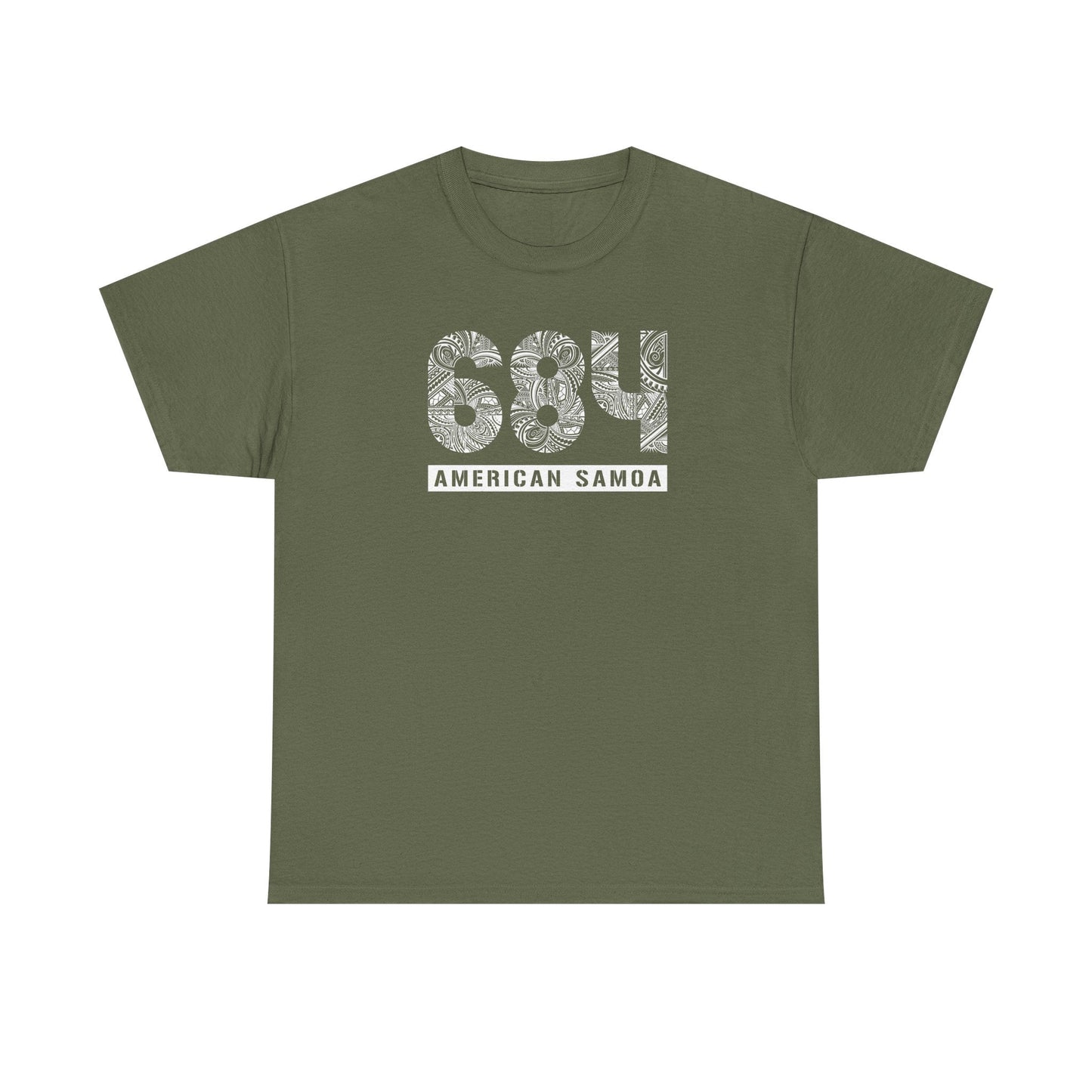 Heavy Unisex Tee - American Samoa 684 - AU/NZ/USA - The Koko Samoa