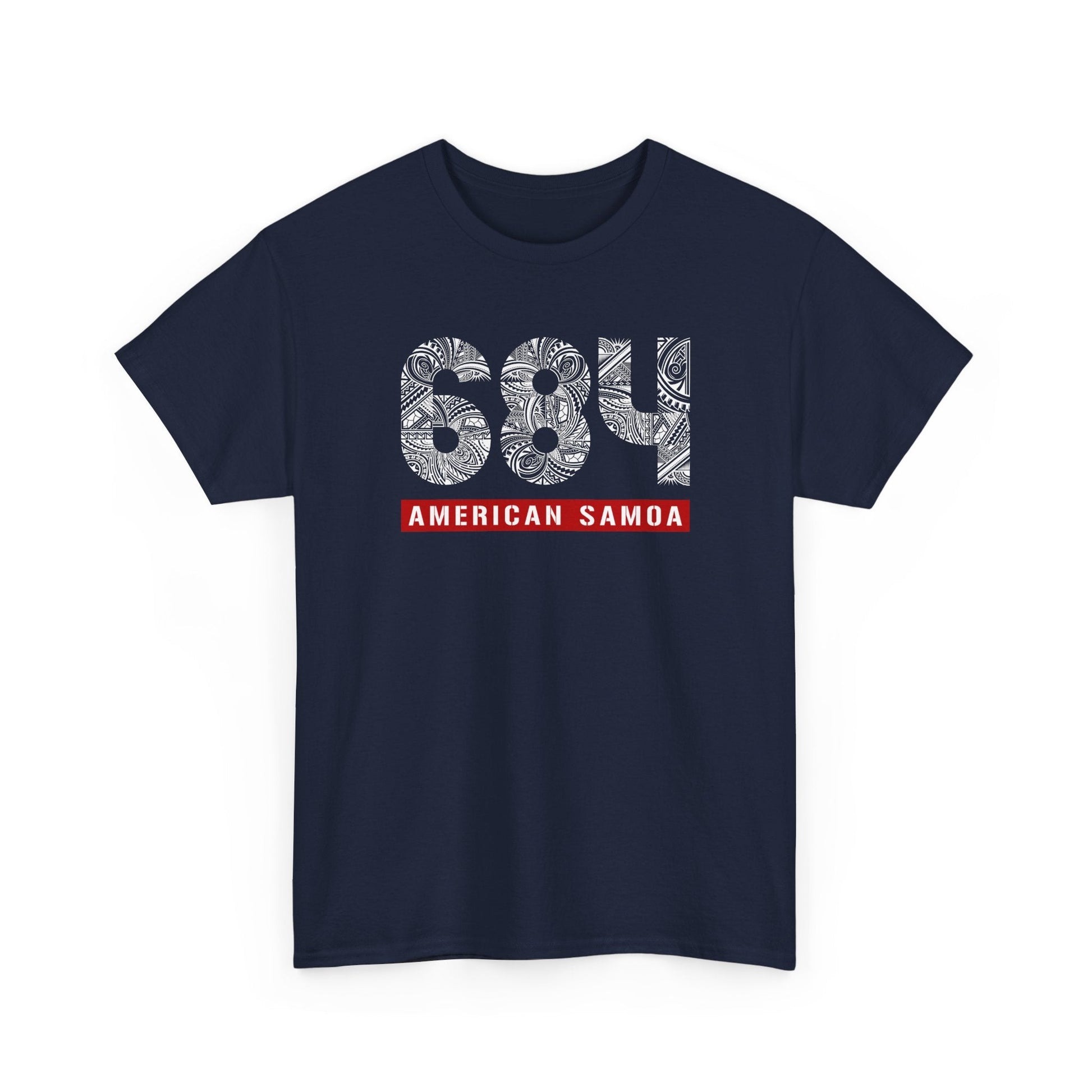 Heavy Unisex Tee - American Samoa 684 - AU/NZ/USA - The Koko Samoa