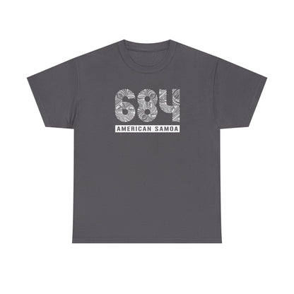 Heavy Unisex Tee - American Samoa 684 - AU/NZ/USA - The Koko Samoa