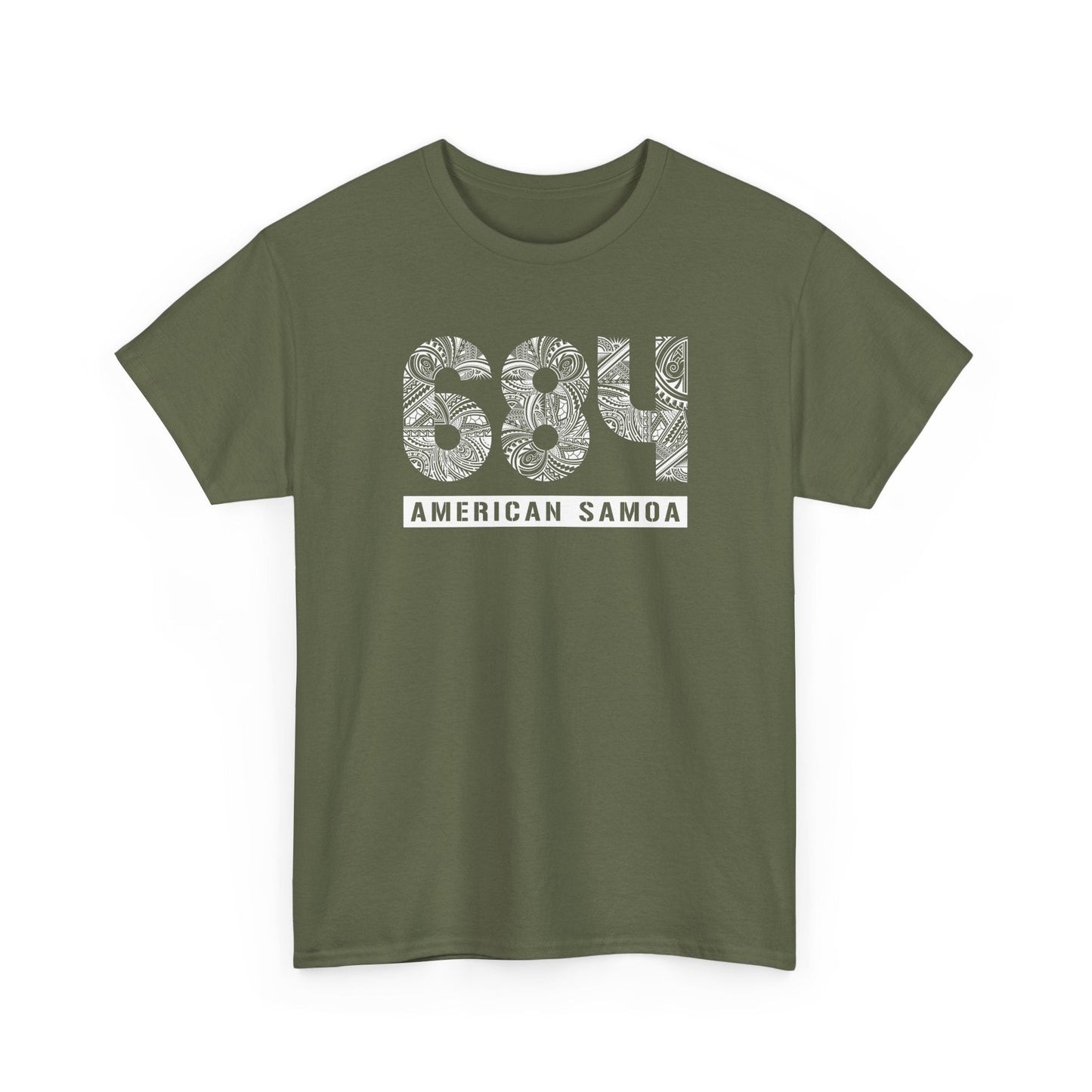 Heavy Unisex Tee - American Samoa 684 - AU/NZ/USA - The Koko Samoa