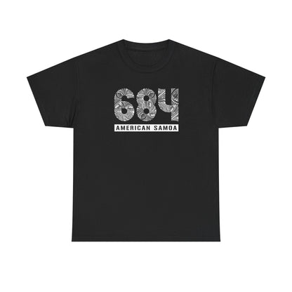 Heavy Unisex Tee - American Samoa 684 - AU/NZ/USA - The Koko Samoa