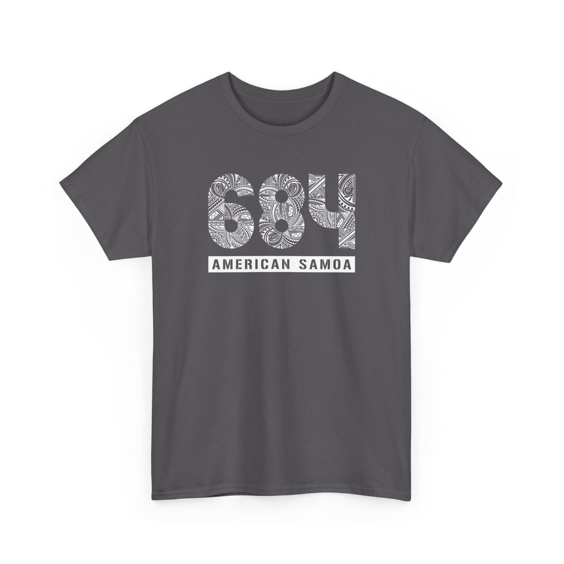 Heavy Unisex Tee - American Samoa 684 - AU/NZ/USA - The Koko Samoa