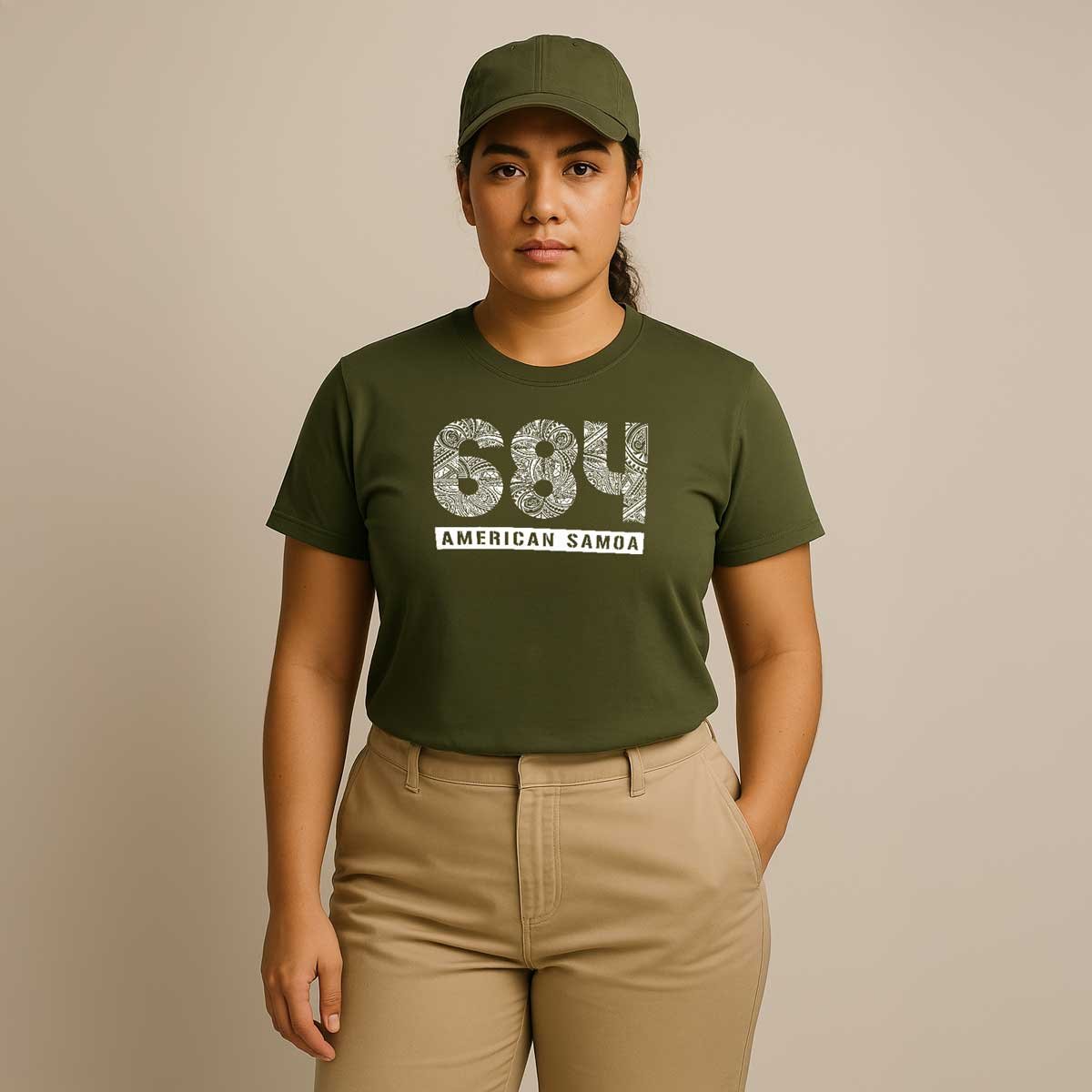 Heavy Unisex Tee - American Samoa 684 - AU/NZ/USA - The Koko Samoa