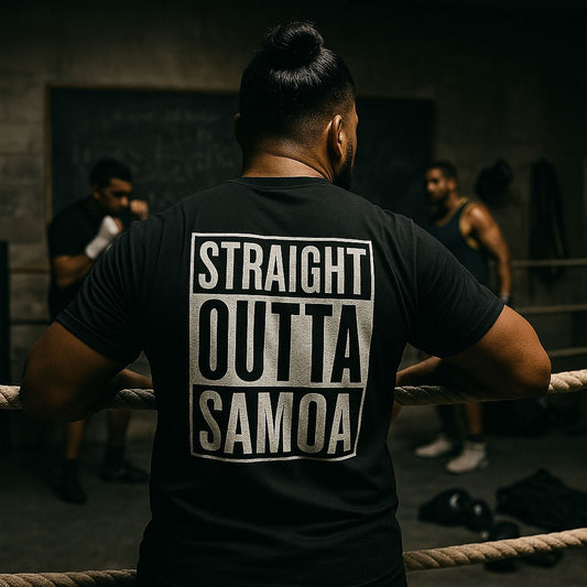 Heavy Unisex Tee - Straight Outta Samoa - USA - The Koko Samoa