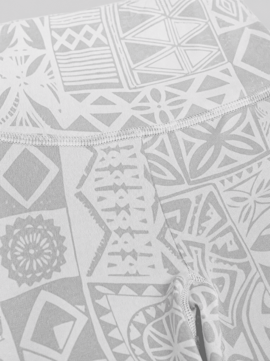 High Waisted Yoga Leggings - White Sunday - The Koko Samoa