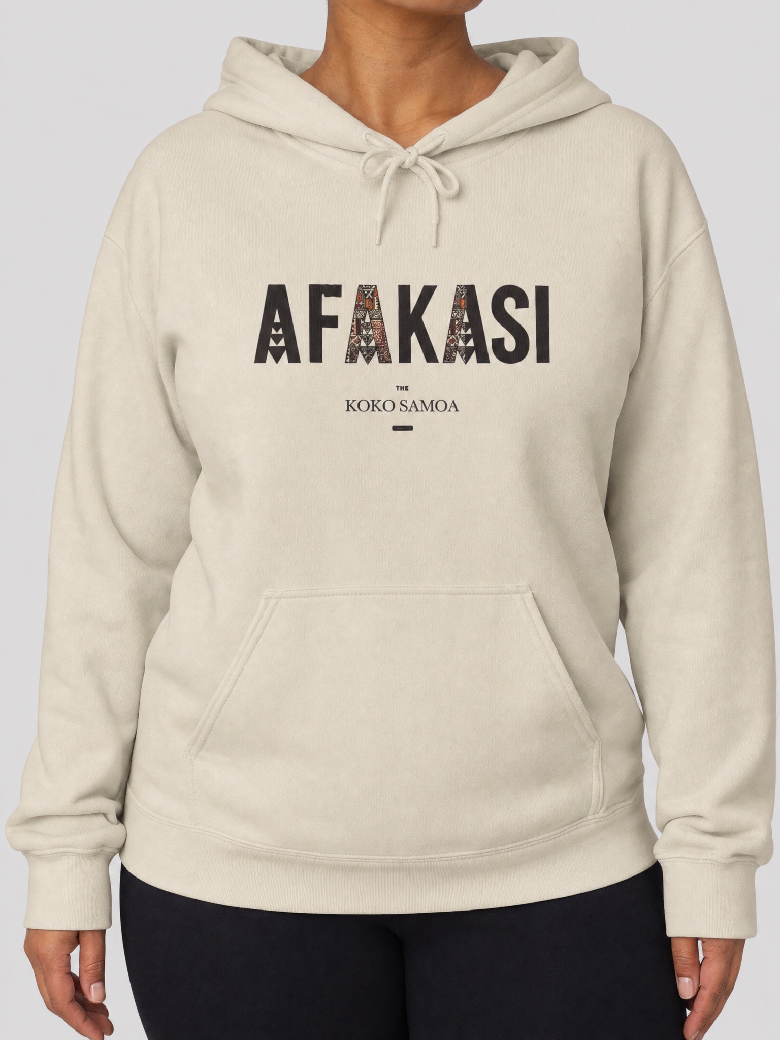 Island Hoodie™ – Afakasi on a light grey studio background