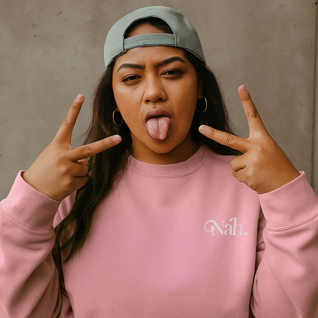 Black Inkblot Champion unisex sweatshirt with bold logo design, casual fit, perfect for everyday wear.