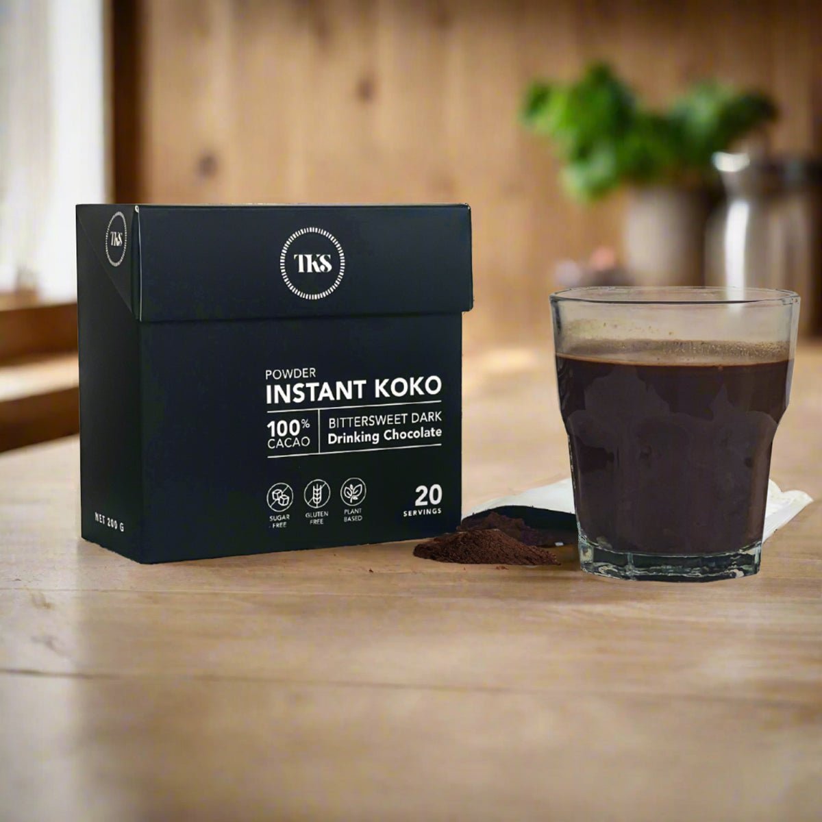 Instant Koko - 100% Cacao Bittersweet Dark Drinking Chocolate | USA - The Koko Samoa