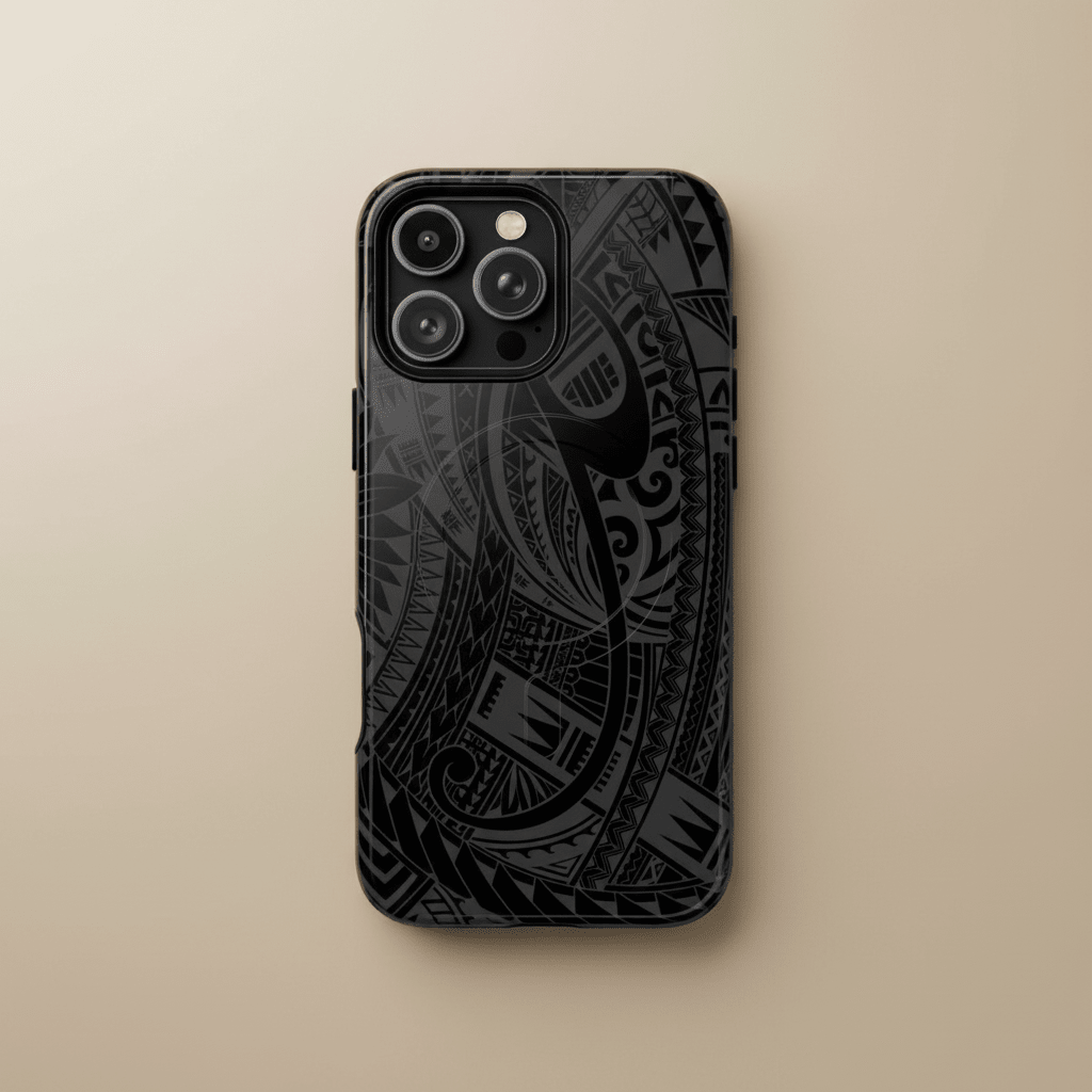 iPhone Tough MagSafe phone case featuring warrior design, durable protective cover for iPhone models in AU/NZ/USA.