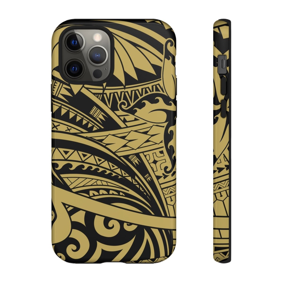 WOYC Bloom Gold tough phone case for iPhone, durable protective cover with floral design, suitable for AU/NZ and USA regions.