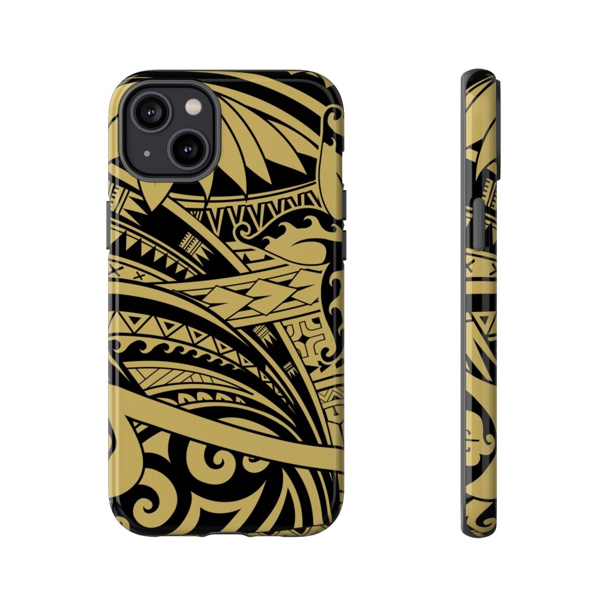 WOYC Bloom Gold tough phone case for iPhone, durable protective cover with floral design, suitable for AU, NZ, and USA models.