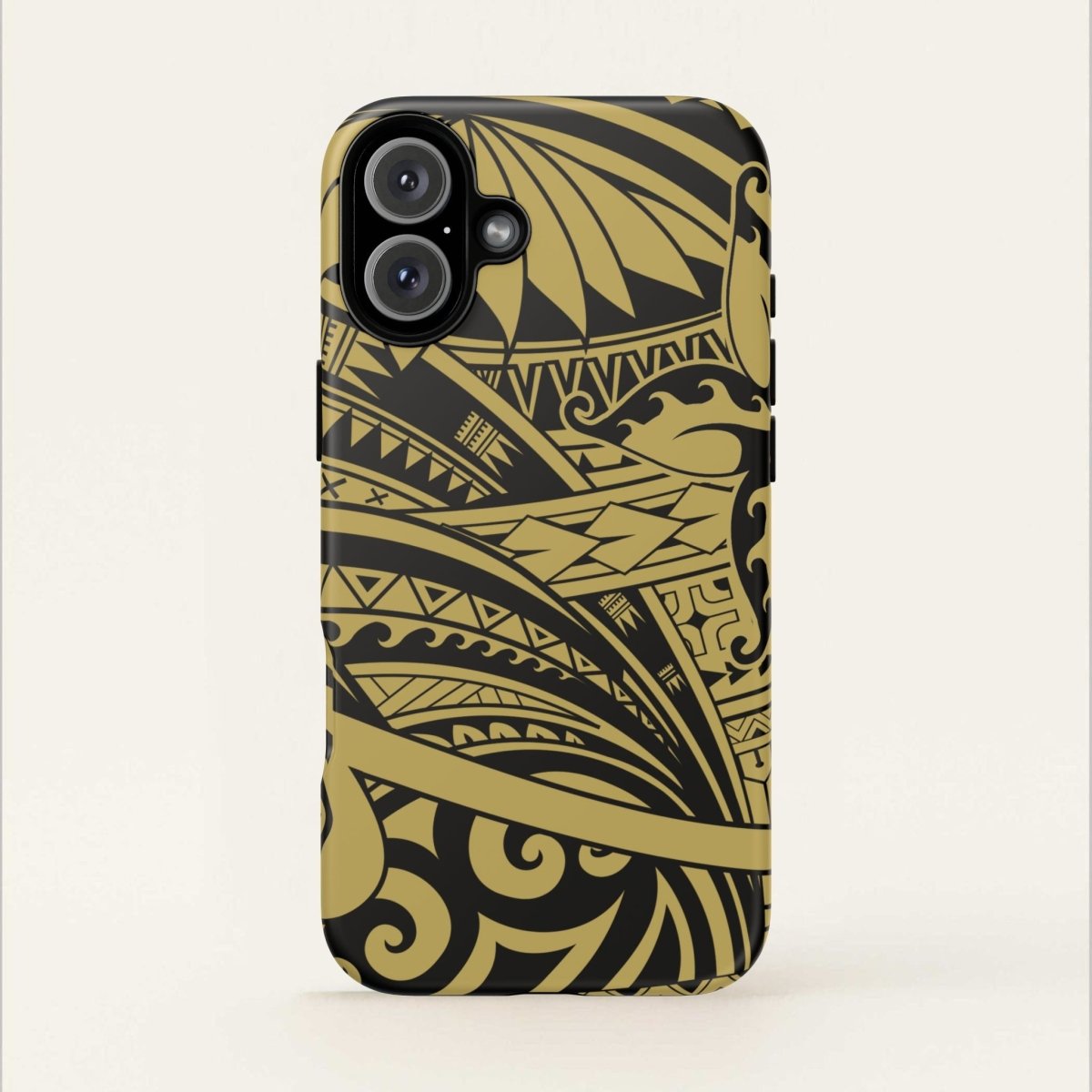 WOYC Bloom Gold tough iPhone case for AU/NZ/USA, featuring a vibrant floral design and durable protection for smartphones.