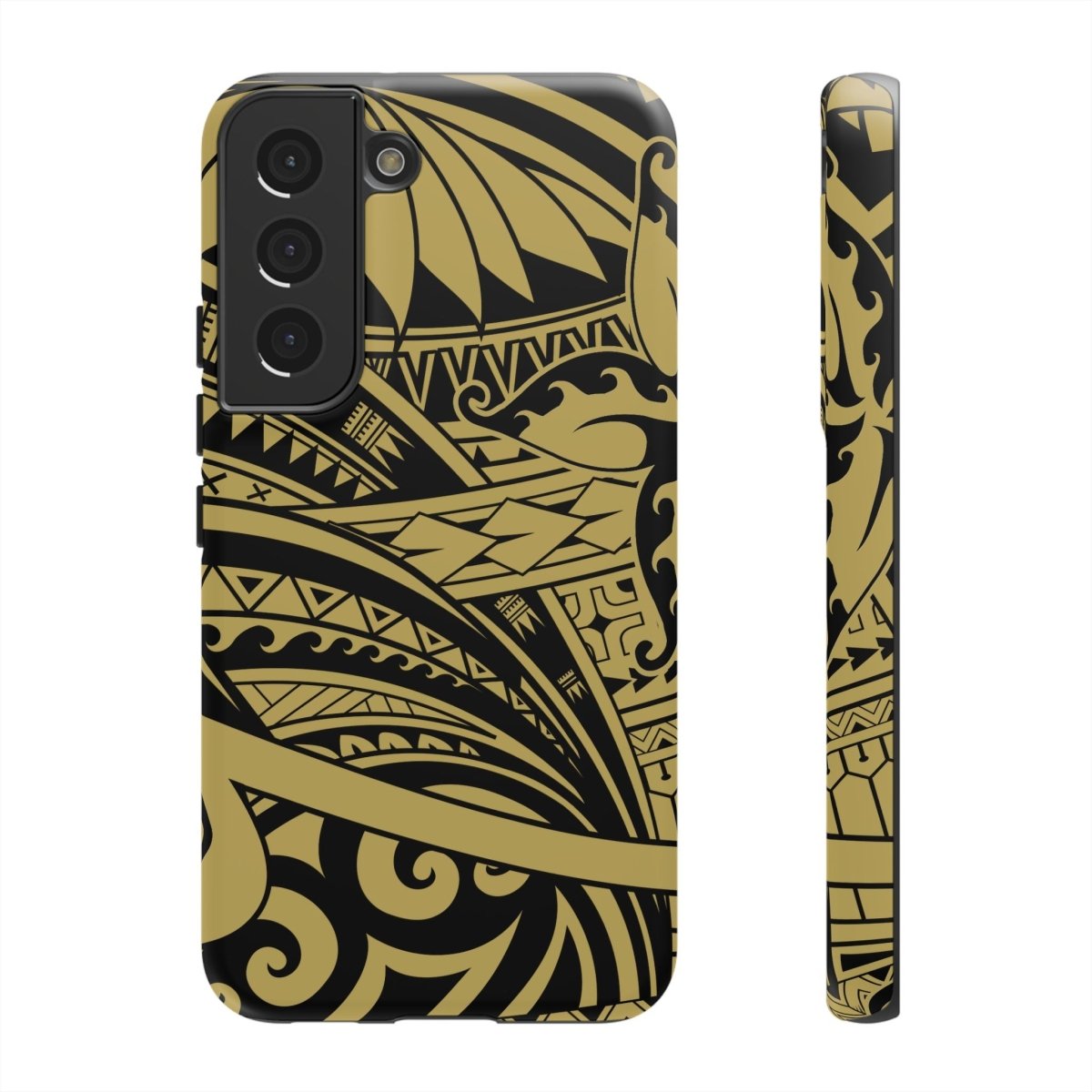 WOYC iPhone Tough Phone Case in Bloom Gold, designed for durability and style, fits iPhone models in AU, NZ, and USA regions.
