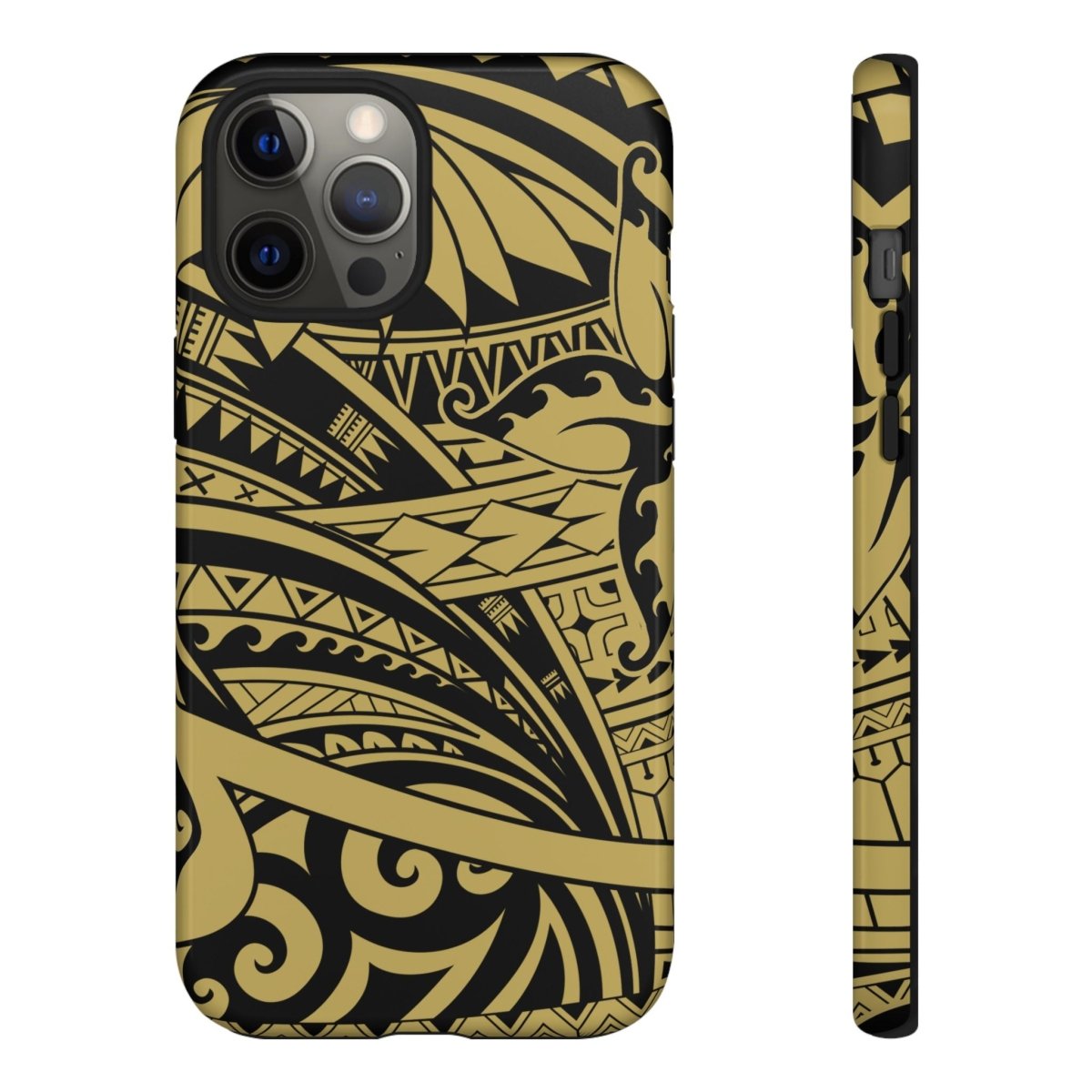 WOYC Bloom Gold tough iPhone case for AU/NZ/USA, durable protective phone cover with floral design, suitable for iPhone models.