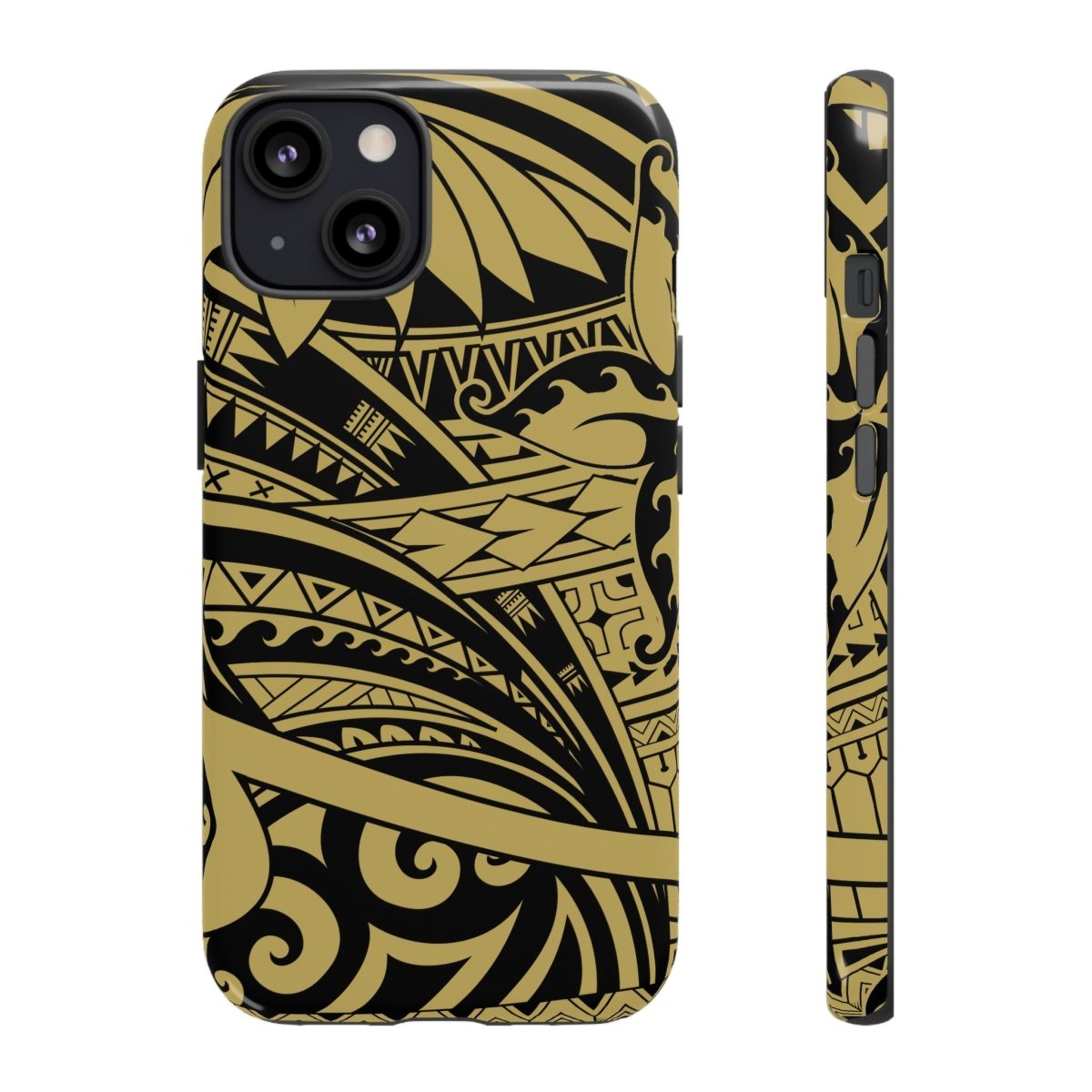 WOYC Bloom Gold tough phone case for iPhone, slim protective design with floral pattern, suitable for AU, NZ, and US markets.