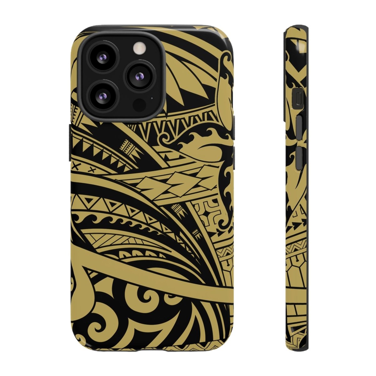 WOYC Bloom Gold tough phone case for iPhone, durable protective cover with floral design for AU, NZ, and USA models.