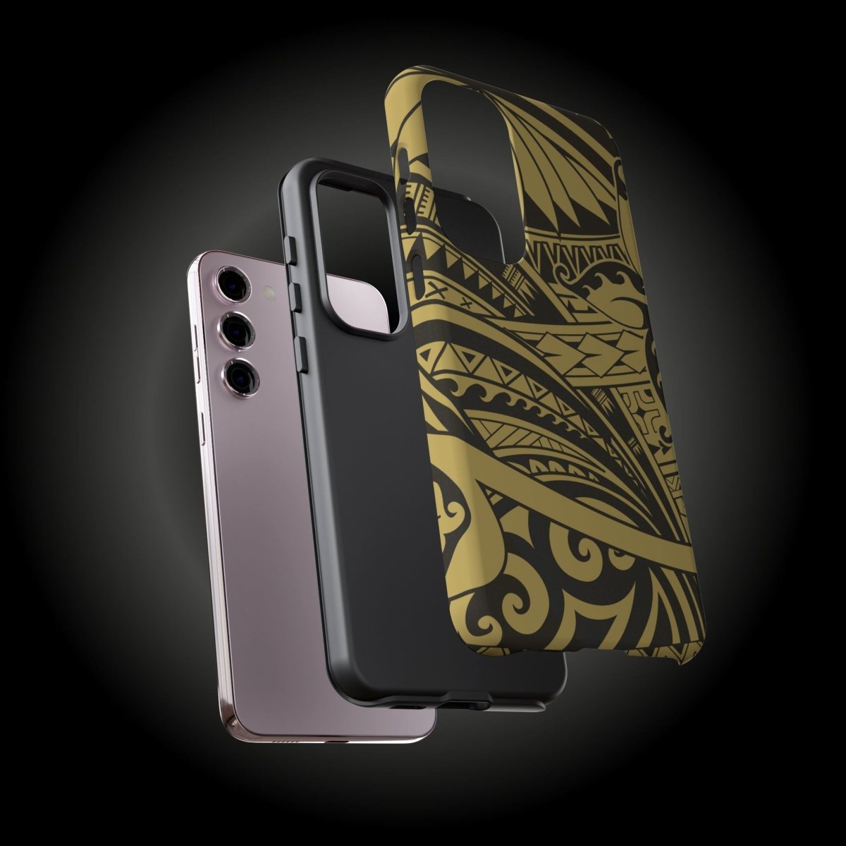 WOYC iPhone tough phone case in Bloom Gold featuring durable protection for iPhone models.