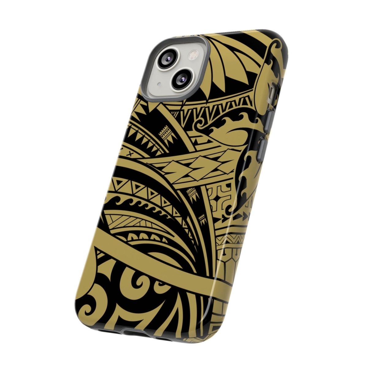 WOYC Bloom Gold tough phone case for iPhone, rugged protective cover with floral design, suitable for AU, NZ, and US models.