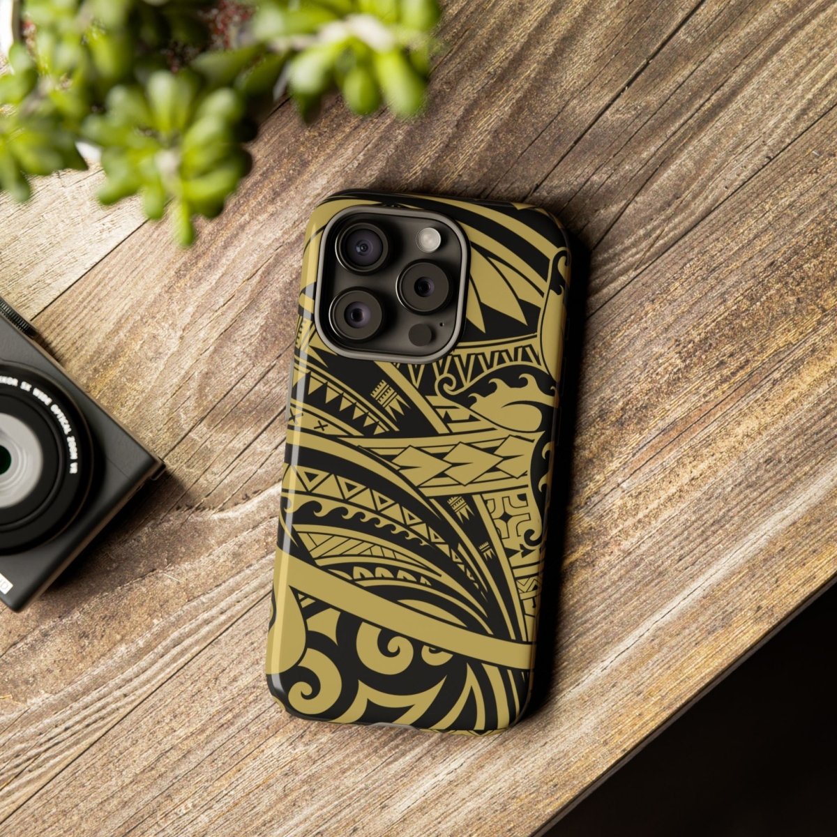 WOYC iPhone Tough Phone Case in Bloom Gold, featuring a durable design for iPhone models, suitable for AU, NZ, and USA.