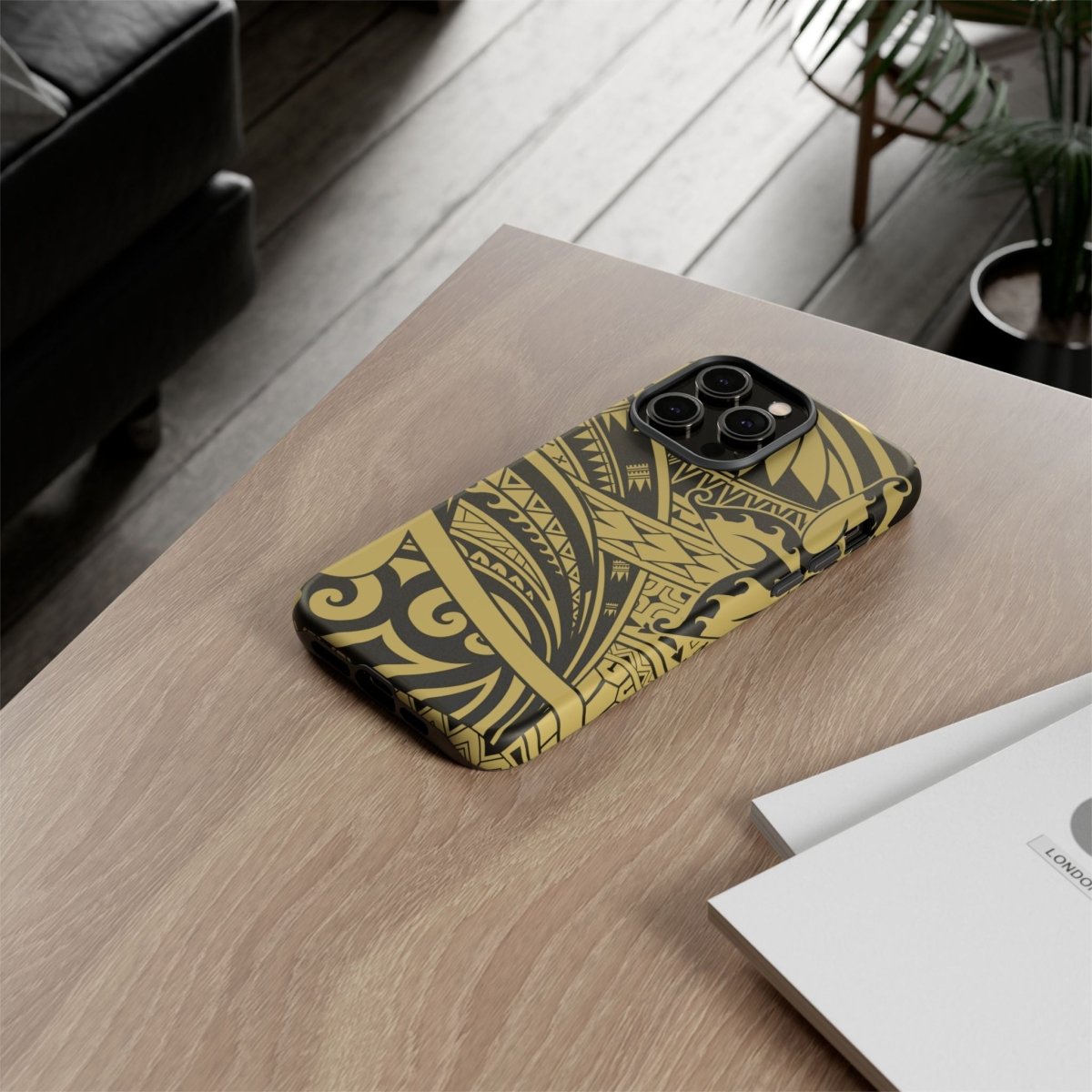 WOYC Bloom Gold tough phone case for iPhone, featuring a vibrant floral design and durable protection in AU/NZ/USA markets