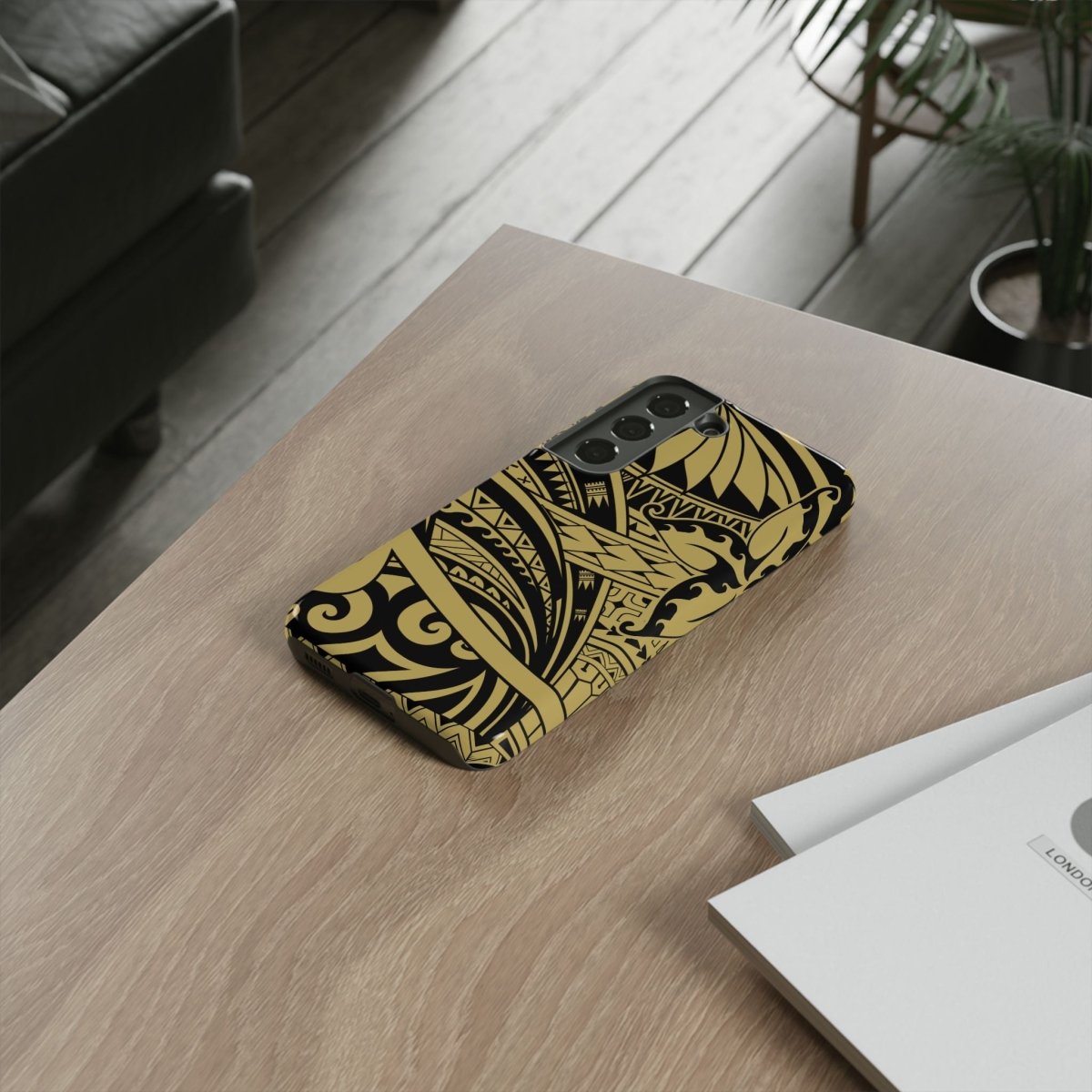 WOYC Bloom Gold tough iPhone case for AU/NZ/USA, featuring a floral design, durable protective cover for iPhone models.