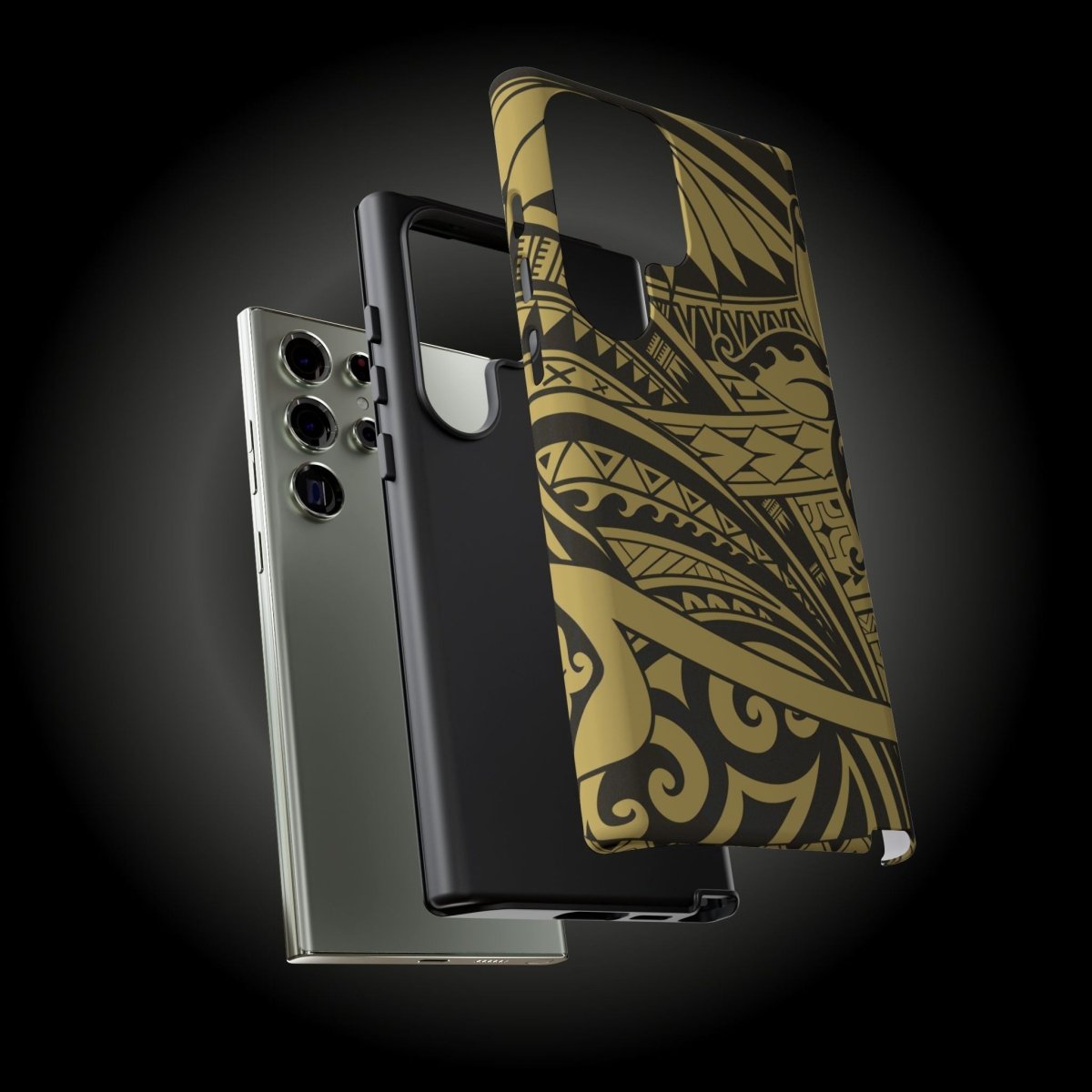 WOYC Bloom Gold tough iPhone case for AU/NZ/USA, featuring a floral design and durable protection for iPhone models.