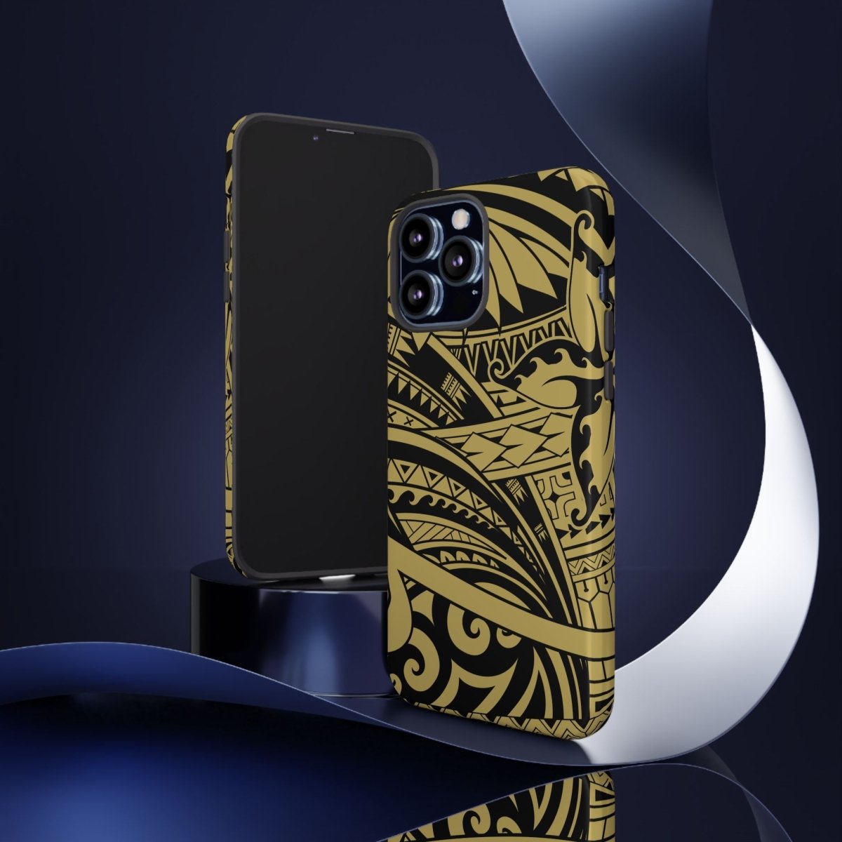 WOYC Bloom Gold tough phone case for iPhone, featuring a vibrant floral design, durable protective cover for AU/NZ/USA markets