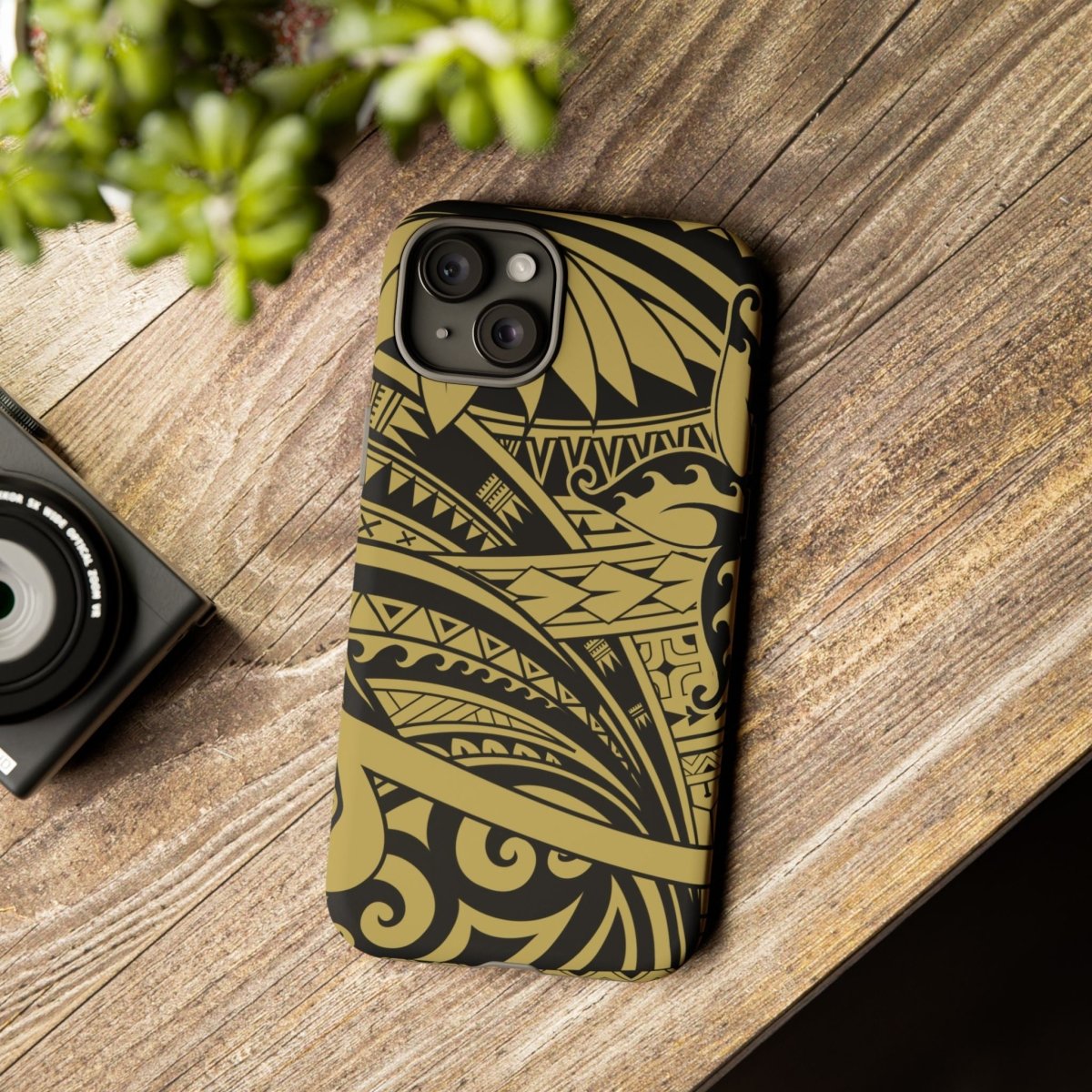 WOYC Bloom Gold tough iPhone case for durability, featuring a stylish floral design for iPhone models in AU, NZ, and USA.