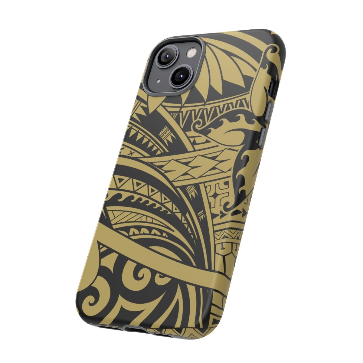WOYC Bloom Gold tough iPhone case for AU/NZ/USA, featuring a stylish floral design and durable protective material.