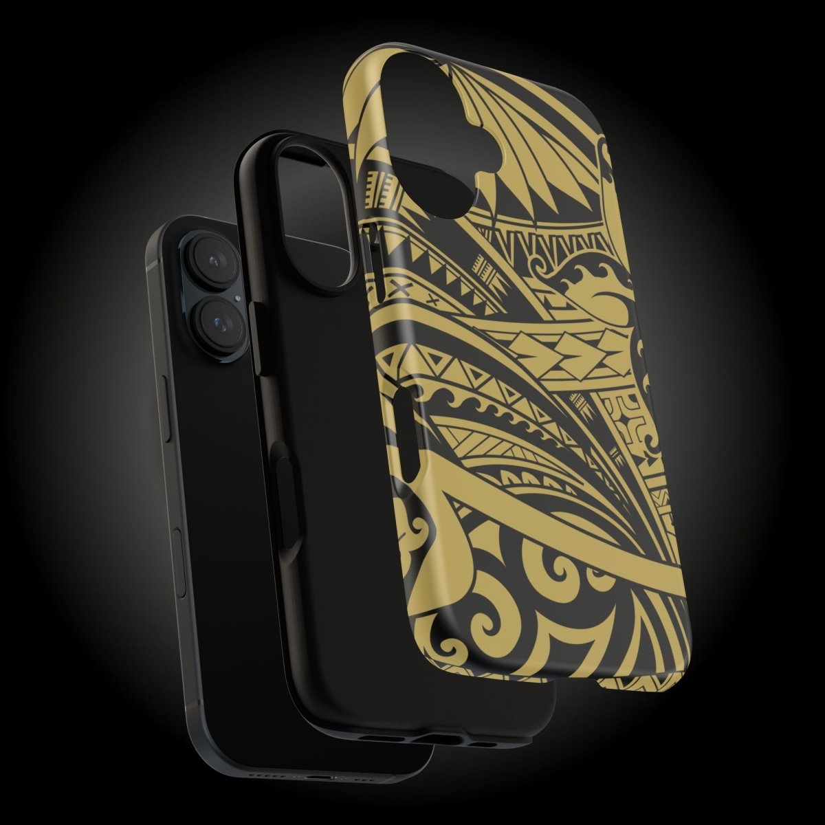 WOYC Bloom Gold tough phone case for iPhone, durable protective cover with floral design, suitable for AU, NZ, and USA markets.