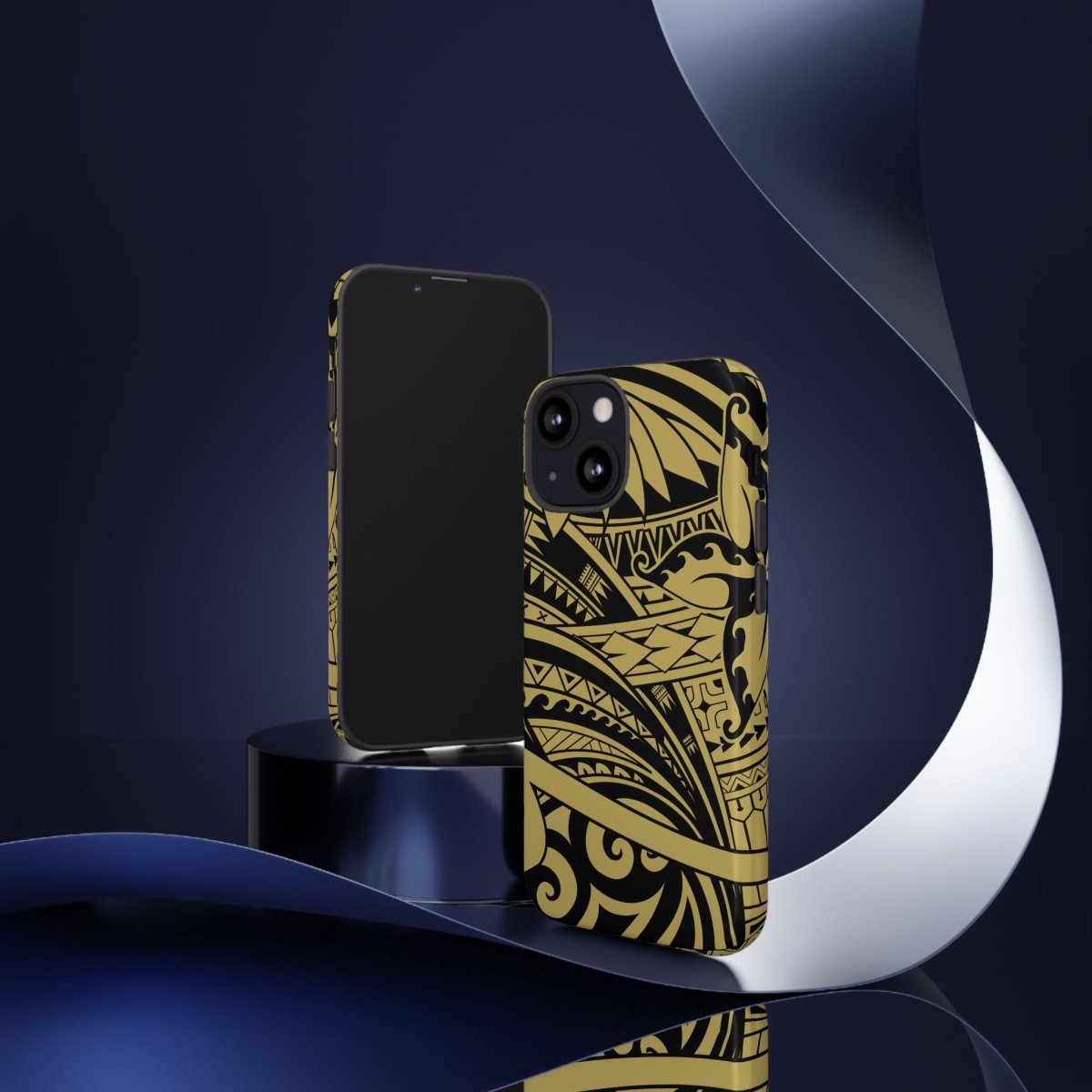 WOYC Bloom Gold tough iPhone case with floral design for AU, NZ, and US models, providing durable protection.
