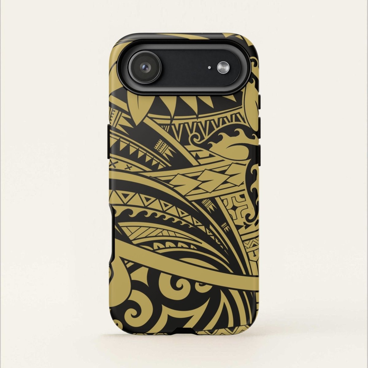 WOYC Bloom Gold tough phone case for iPhone, durable protective cover with floral design, fits AU, NZ, and US models.