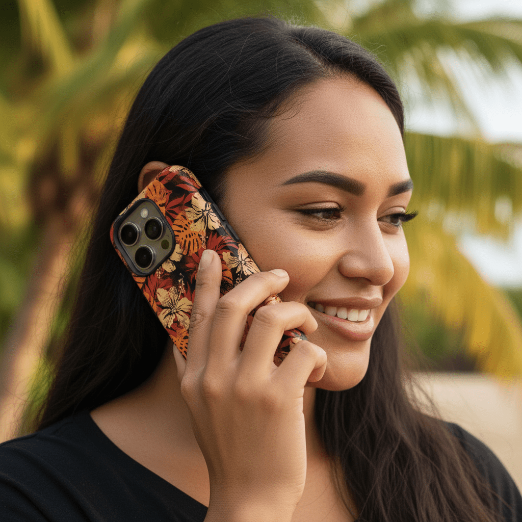 iPhone Tough Phone Case - Lalomanu Ember - AU/NZ/USA - The Koko Samoa