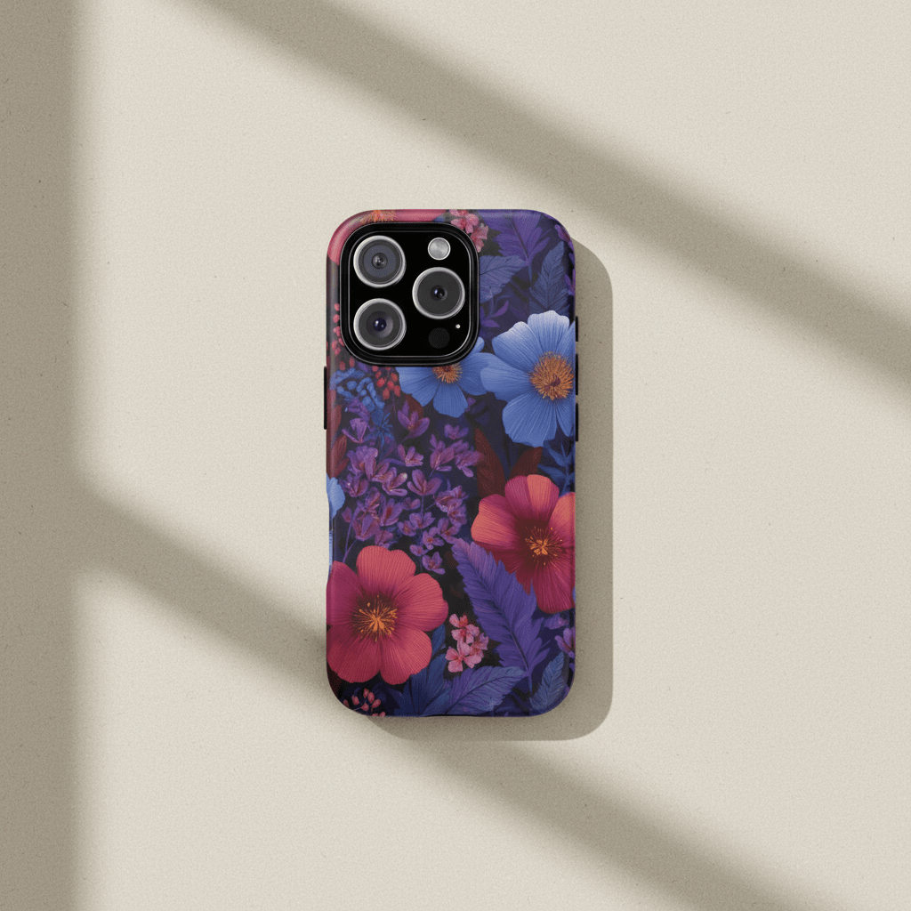 iPhone Tough Phone Case - Lavender Tropics - AU/NZ/USA - The Koko Samoa