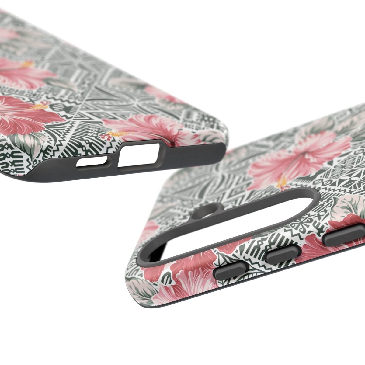 iPhone tough phone case with Solosolo Blooms design by Printify, featuring vibrant floral artwork on durable protection.