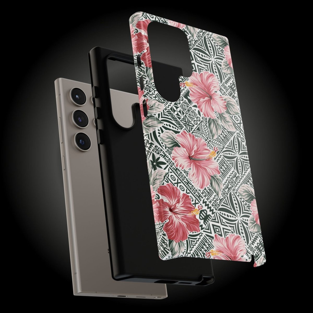 Durable iPhone tough phone case with Solosolo Blooms design by Printify, featuring vibrant floral artwork for iPhone models