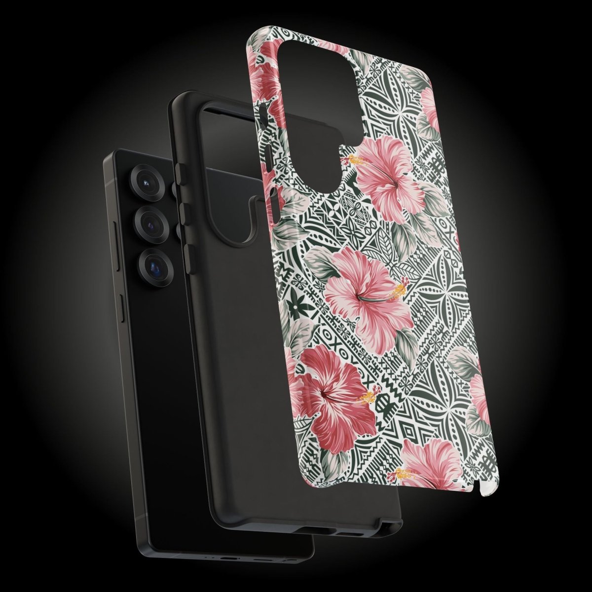 Printify iPhone tough phone case featuring Solosolo Blooms design, protective and durable for iPhone models.