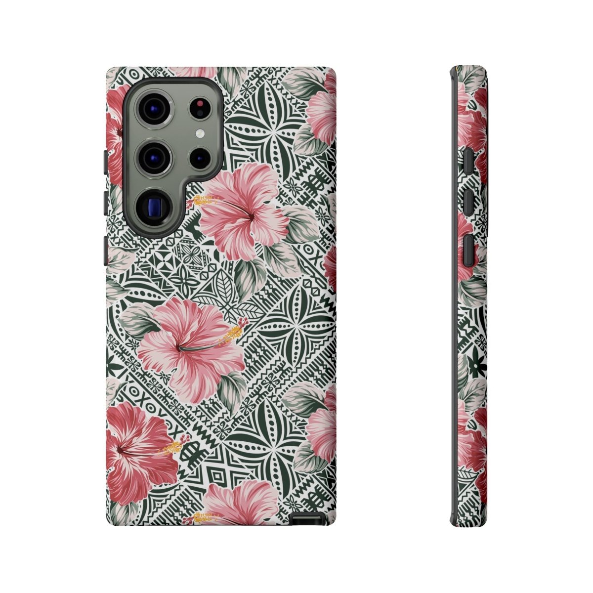 Durable iPhone Tough Phone Case by Printify featuring Solosolo Blooms floral design in vibrant colors.