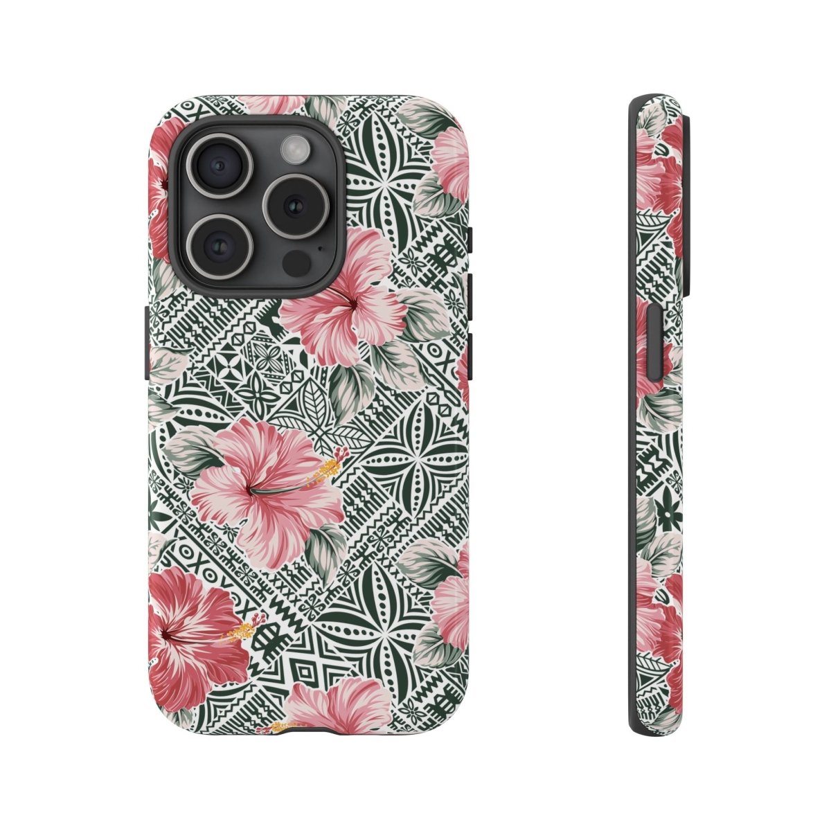 Printify iPhone Tough Phone Case with Solosolo Blooms design, durable protective cover for iPhone models.