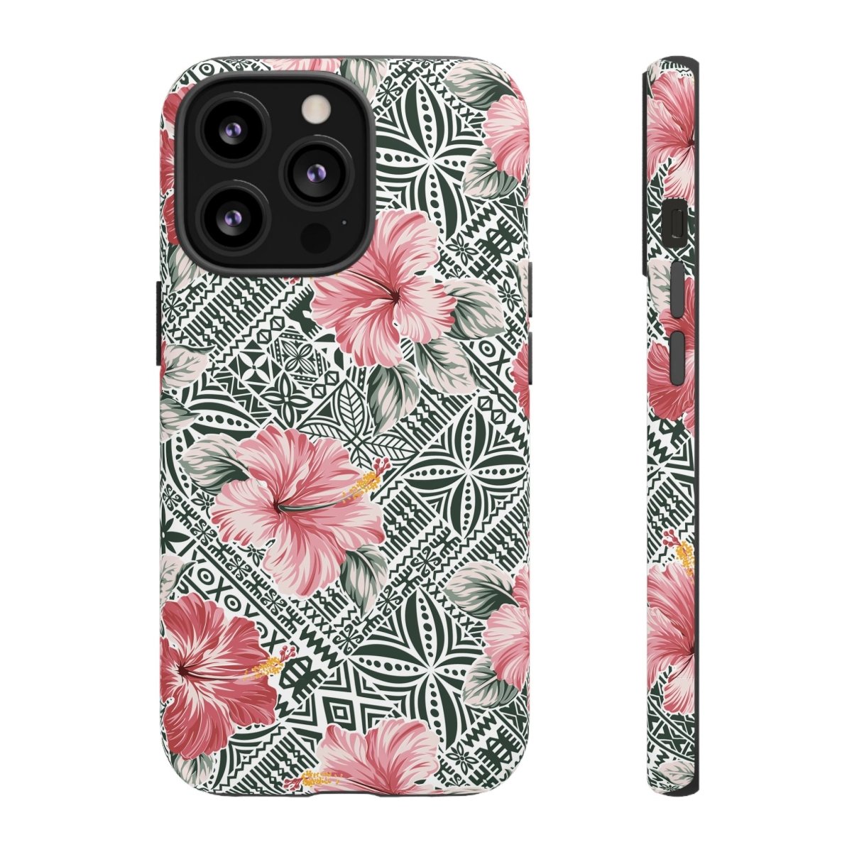 iPhone tough phone case with Solosolo Blooms design, featuring vibrant floral artwork for iPhone protection.