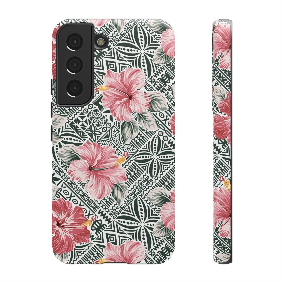 Printify iPhone tough phone case with Solosolo Blooms design, featuring vibrant floral artwork on durable protection for iPhone.