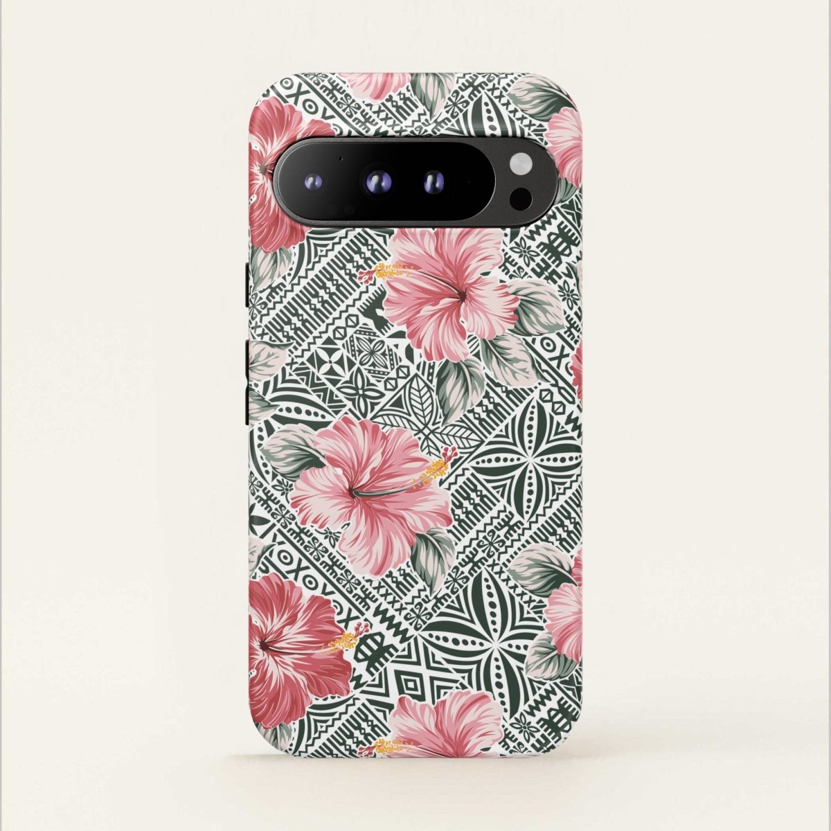 Printify iPhone tough phone case with Solosolo Blooms design, featuring vibrant floral artwork on durable protection case.