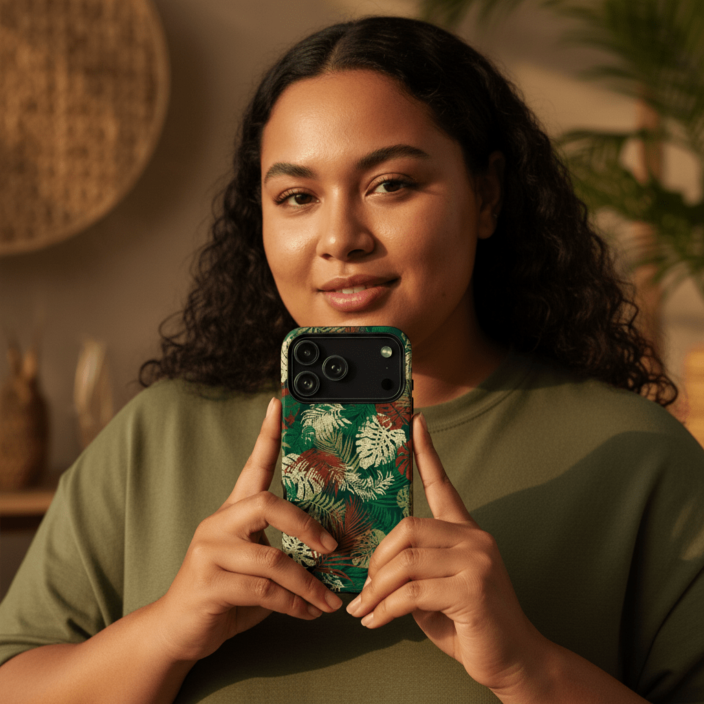 iPhone Tough Phone Case - Tafatafa Greens - AU/NZ/USA - The Koko Samoa