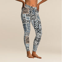 IslandFlex Leggings - Elei Steel - AU/NZ/USA - The Koko Samoa